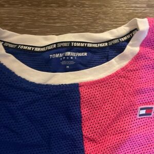 Tommy Hilfiger Sporty Pink and Blue Top